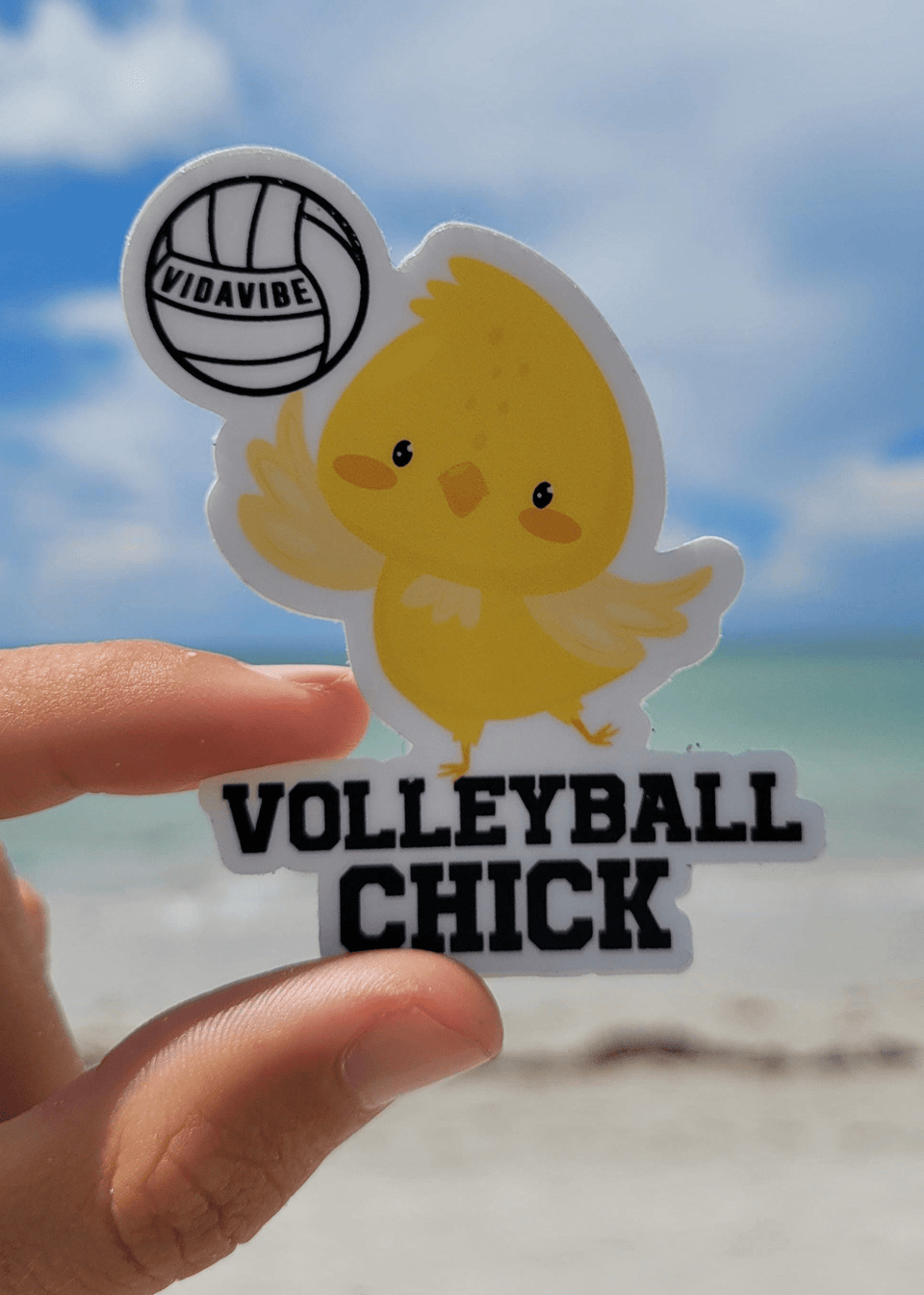 VidaVibe Volleyball Chick Sticker